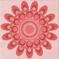 thumbnail image 1 of Ahgly Company Machine Washable Indoor Square Transitional Pastel Pink Area Rugs, 4' Square, 1 of 7