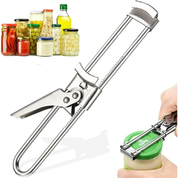 Master Opener Bottle Opener Adjustable Jar Cordless Opener with Good Grip To Easy and Twist Multifunctional Manual Stainless Steel Can Opener Jar Lid Gripper Good Grip Manual Jar