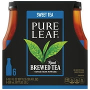 Pure Leaf Real Brewed Tea, Sweet Tea, 16.9 oz Bottles, 6 count