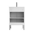 thumbnail image 3 of Tennant Brand 24" Modern White Bathroom Vanity with White Acrylic Top, 3 of 4