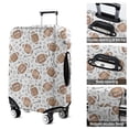 thumbnail image 5 of Football with Symbols Pattern Luggage Cover Fashion Suitcase Cover Baggage Covers Fit 25-28 Inch Luggage (Go Travel), 5 of 5
