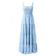 thumbnail image 4 of Vestido largo bohemio con tirantes a rayas para mujer - Vestido largo informal de verano para la playa, 4 of 4