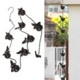 thumbnail image 2 of Cadena de lluvia Black-Bird de 2,4 metros, canalón de drenaje para jardín, parque, casa, bajante de techo, decoración con colgador., 2 of 8