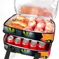 thumbnail image 5 of Cat Double Layered Insulated Lunch Bag with Two Compartments, Large Capacity, Refrigeration Capability, and Hand Carry Design - 7.1x11.4x16.1 Inches, 5 of 6