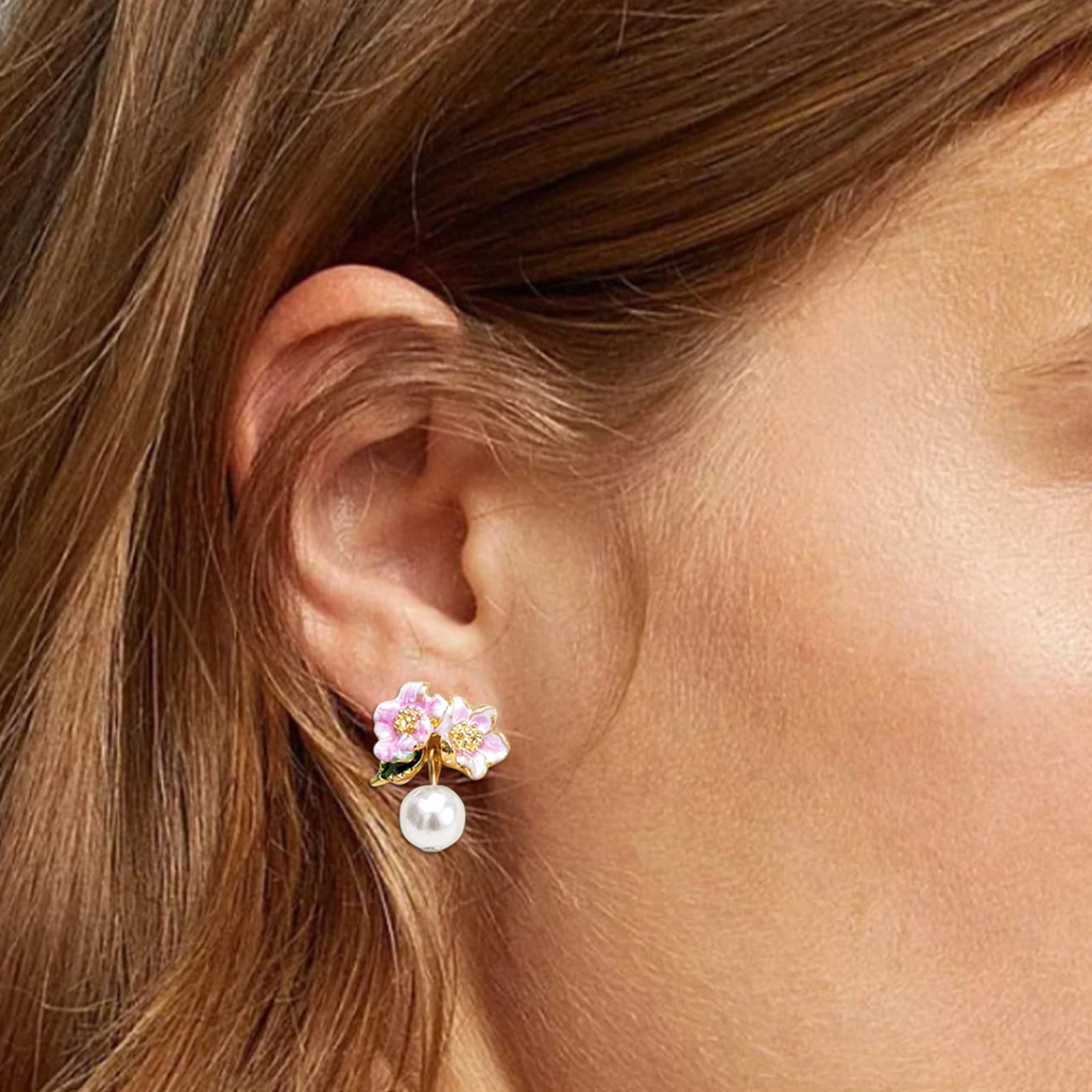 kate spade new york Gold-Tone Crystal & Imitation Pearl Flower Cluster Stud  Earrings - Macy's