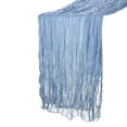 thumbnail image 1 of Uxcell 10Ft Cheesecloth Table Runner 35 x 118 Inch Rustic Gauze Tablecloth, Dusty Blue, 1 of 7