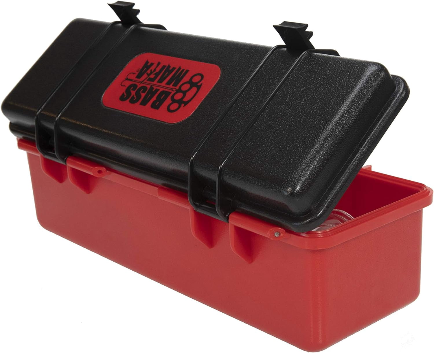 Bass Mafia Blade Coffin | Heavy-Duty Tackle Box for Jigs, Lures, Baits, Attractants, & Hooks | Waterproof Fishing Equipment Organizer | 14.8x5.5x4.5