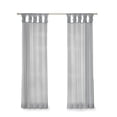 thumbnail image 3 of Madison Park Ceres Adult Twisted Tab Voile Sheer Curtain Panel Pair Light Grey 50x63 - Indoor Living Room, 3 of 6