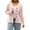 Pink, variant on Women's V-neck Cardigan Sweater Long-sleeved Cinched Waist Knitted Top
