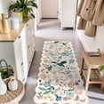 thumbnail image 5 of YOUFORTONG 2'x5' Floral Hallway Runner Rug,Washable Low-Pile Non Slip Carpet for Entryway Kitchen Living Room Bedroom Farmhouse Home Decor,Cream, 5 of 5