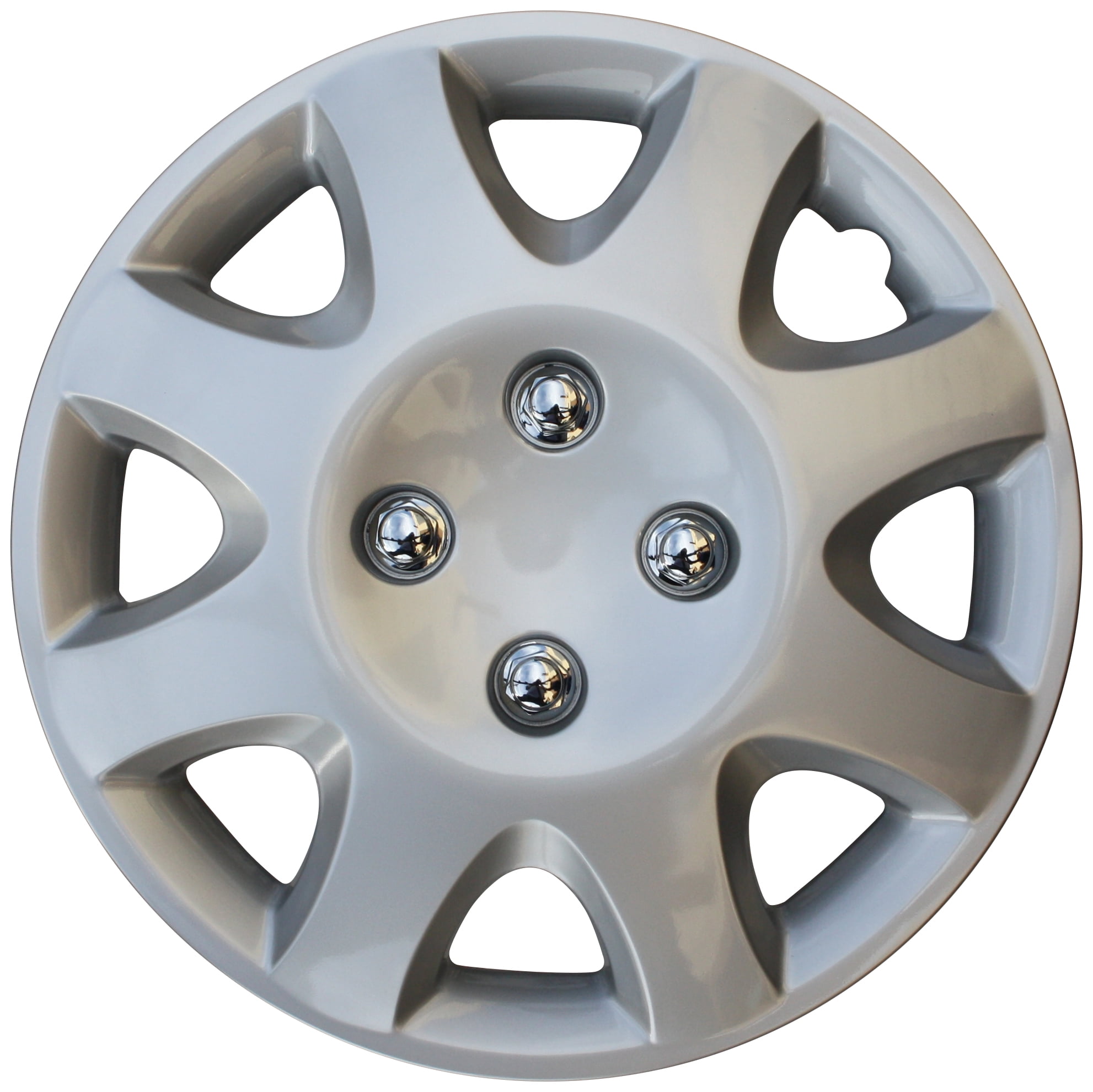 Cover Trend 13 Silver Lacquer Hub Caps Wheel Covers Set of 4