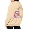 thumbnail image 6 of Cnbwig Christmas Hoodies for Women Santa Claus Printed Family Gathering Graphic Hoodie Cute Zipper Women's Sweatshirt with Pockets Z1-Khaki XXL, 6 of 6