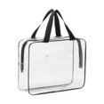 thumbnail image 1 of Bolsos de tocador de viajes transparentes Bolsa de maquillaje Accesorios de cierre de cremallera PVC Cosméticos Versátiles Organizador de juguetes, 1 of 8