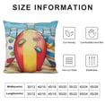 thumbnail image 5 of SHANXI Summer Pillow Cover Decor Satrfish Farmhouse Seasonal Pillow Case Decorations for Home Sofa Couch 24x24in, 5 of 5