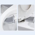 thumbnail image 4 of Escobilla de baño de silicona flexible con soporte, escobilla de baño de limpieza profunda con mango de plástico antideslizante, cabezal de cuenco flexible para limpiar la esquina, 4 of 5