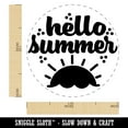 thumbnail image 2 of Hello Summer Self-Inking Rubber Stamp Ink Stamper - Lime Green Ink - Medium 1 Inch, 2 of 7