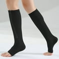 thumbnail image 4 of Yuedong Compression Socks Stockings Sports Stovepipe Conventional Copper Ion Open Toe Zipper Exercise Stress Elastic, 4 of 23