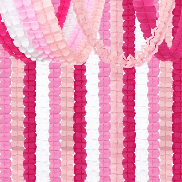 Guirnalda de fiesta Hugtmr 48 m con streamers de trébol de cuatro hojas