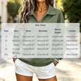 thumbnail image 3 of LUVDA Women's Half Zip Cropped Stand Collar Sweatshirt Silver Zipper Banded Hem Fall Athletic Top, 3 of 7