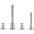 thumbnail image 3 of Ancona Ava Two Handle Roman Tub Bathroom Faucet in Brushed Nickel finish, 3 of 8