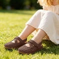thumbnail image 2 of ZACPNCV Girls Mesh Mary Jane Ballet Flats Comfortable Dress School Shoes Toddler, 2 of 9