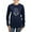 Navy, variant on - Delta Tau Delta Coat Of Arms Long Sleeve T Shirt - Women's Long Sleeve Graphic Tee Casual Fit