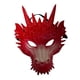 thumbnail image 2 of Máscara de dragón Accesorios de máscara de animal Adultos Disfraz de Halloween aterrador Máscara de cosplay Máscara facial completa para actuación en Rojo Fernando Cubierta de cabeza de dragón, 2 of 8
