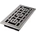 Imperial Floor Register, Satin Nickel, 4 x 10-In. — Residential Use, Standard Application