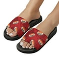 thumbnail image 5 of GZHJMY Stylish Slides for Women Men, American Football Balls Soft Flexible Slip-on Sandals Slippers, 5 of 7