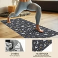 thumbnail image 4 of Dark Blue Unicorn Christmas Pattern Hot Yoga Mat Towel Non Slip for Hot Yoga - Quick-Drying Yoga Mat Cover with 4 Corner Pockets with Travel Bag - Hot Yoga Towel Non Slip 70"x26", 4 of 6