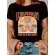 thumbnail image 1 of Camiseta para mujer verano SuaveWomen'S Vintage Crew Neck T-Shirt, Geometric-Pattern Print, 100% Polyester Knit Fabric, Regular Length, Summer Casual TopFather's Day, Mother's Day, New Year, Spring, 1 of 6