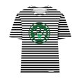 thumbnail image 3 of Camisetas Casuales de Mujer Nueva Moda Impresa Cuello Tripulado Manga Corta, Top Ligero para Diario Y Fiesta, 3 of 4