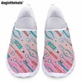 thumbnail image 1 of Zapatos casuales de verano para mujer de Doginthehole, zapatos de enfermería para hospital con degradado, zapatos planos de malla transpirables y livianos, 1 of 5