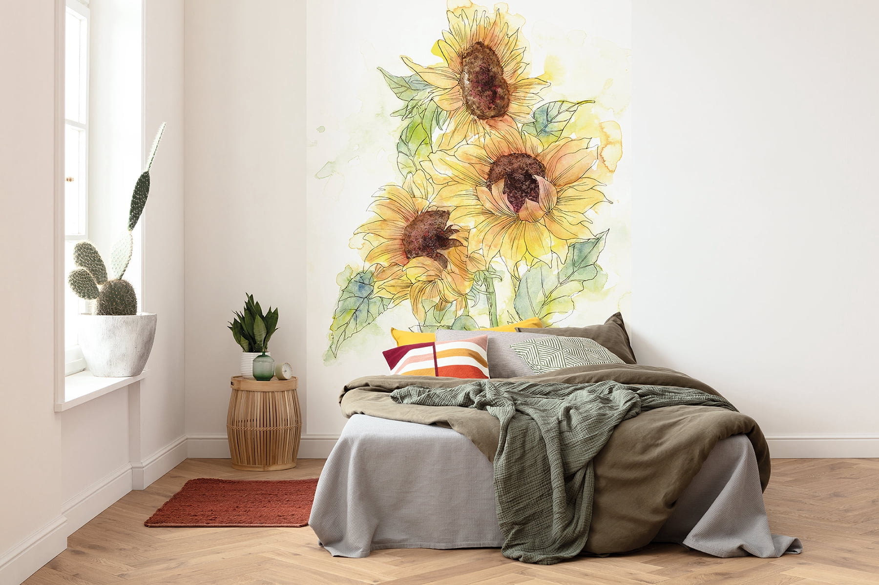 Komar X4-1008 6 ft. 6 in. x 8 ft. 2 in. Girasol Wall Mural