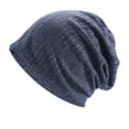 thumbnail image 2 of GZWYHT Baseball Caps,Trucker Hats Men's And Women's Lightweight Slouch Beanie Solid Color Knitted Hats Soft Hat For Autumn And Winter Running Hat,Unisex Baseball Cap Blue, 2 of 2