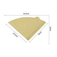thumbnail image 2 of Kumdkd 50-Pack Unbleached Coffee Filters #4 Cone - Thickened Fan-Fold Paper for Pour Over/Drip Makers (Chemex/Hario Compatible), 2 of 8