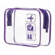 thumbnail image 5 of Bolsa de aseo transparente, bolsa de maquillaje, ligera, organizador de maquillaje, bolsa de playa Violeta, 5 of 9