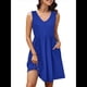 thumbnail image 2 of Vestidos de Verano para Mujer 2025, Informales, Sin Mangas, para Vacaciones en la Playa, Fluidos, Midi, con Bolsillos. Azul Real S, 2 of 6