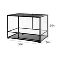 thumbnail image 6 of Large Reptile Glass Terrarium, 36 x 24 x 24 Inches with Double Swing Doors, Easy Assembly, 6 of 8