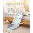 thumbnail image 3 of DKMOCO Toddler Slide, Adjustable Height Couch Slide for Sofas, Beds, and Stairs, Kids Slide with Non-Slip Base for Toddlers 1-3, White Gray, 3 of 8