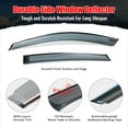 thumbnail image 3 of Ikon Motorsports Window Visors Compatible with 2018-2025 Honda Accord Sedan OE Style Acrylic Window Vent Visor Deflector Rain Guard Outside Mount 4Pcs, 3 of 9