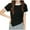 Black, variant on T Shirts for Women Round Neck, Ladies Summer Tops Color Block T-Shirt Short Sleeve Blouses Casual Basic Tees Loose Fit Tapered Hem Tshirts