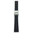 thumbnail image 1 of 22mm Leather Watch Strap Band Deployment Clasp Buckle, 1 of 5