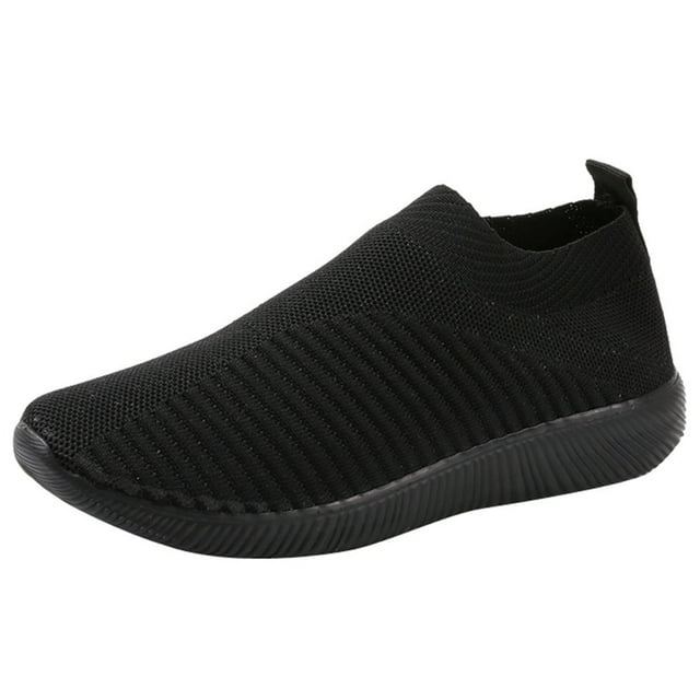 Kcodviy Chaussures de Course Semelles en Maille Crampons de Rue pour Femmes 2-Sxk Amis Espadrilles Extérieur Femmes Espadrilles à Enfiler Chaussures Compensées pour Femmes Taille 12 Chaussures de Sport Confortables Chaussures Décontractées pour Femmes