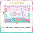 thumbnail image 6 of Dunk and Donuts Pool Party Backdrop Dunk and Donuts Pool Party Decorations Donut Pool Party Supplies for Swimming Pool Party, 6 of 6