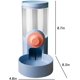 thumbnail image 2 of Juego de comedero automático para jaula de perro, dispensador de alimentos y agua, cuencos colgantes para jaula, perrera (azul), 2 of 4