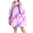 thumbnail image 3 of FAROOT Chandail à Capuche Universel Chaud Mode Impression Laine de Vison Vêtements de Maison, 3 of 8