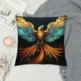 thumbnail image 2 of COMIO  Decorative Throw Pillow Covers Square Cushion Case Soft Comfy Fire and Water Phoenix Throw Pillows for Couch Cushion Livingroom Farmhouse Home Decor Pillowcases, 2 of 5