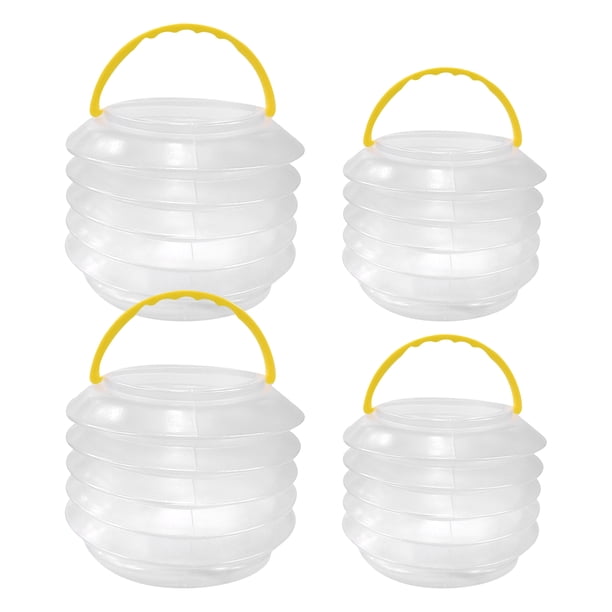 4 unidades de soportes plegables para pinceles de pintura, organizadores portátiles de plástico reutilizables con asa para acuarela.