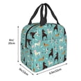 thumbnail image 2 of Naloa Cute Dog Print Lunch Box for Women Men,Insulated Lunch Bag,Lunchbox,Thermal Leakproof Cooler,Reusable Lunch Tote Bag for Work School Travel Picnic, 2 of 7